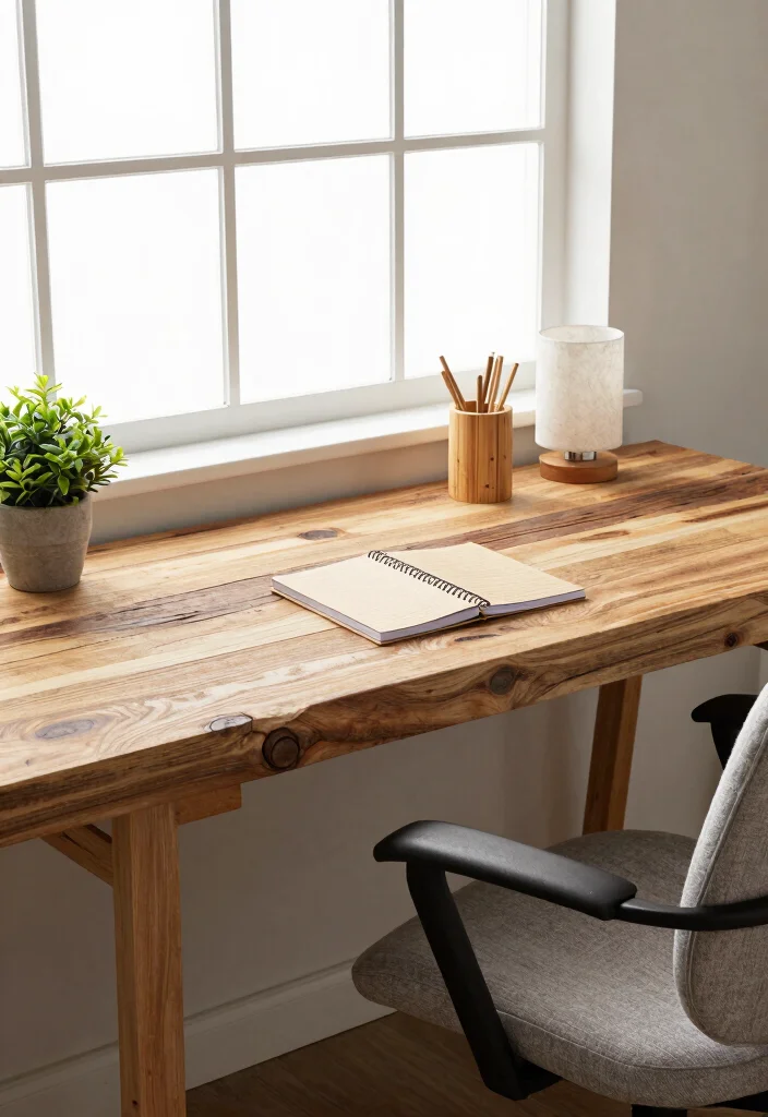 14 Home Office Decor Ideas for a Finished Look 1 14 Home Office Decor Ideas for a Finished Look 1. Sustainable Desk Choices 0