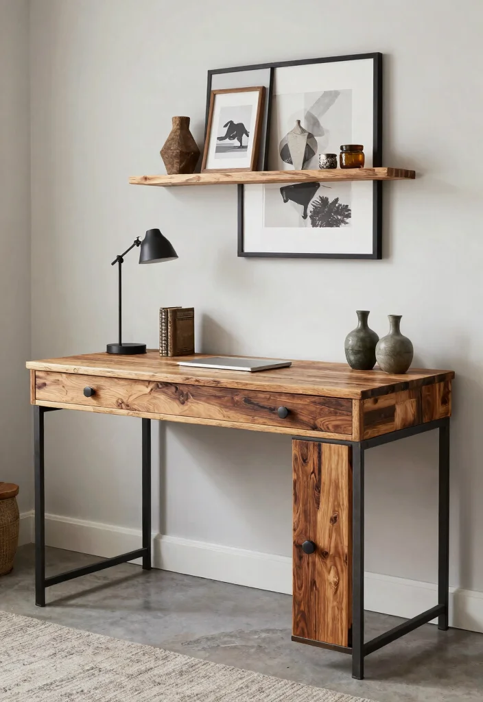 14 Home Office Decor Ideas for a Finished Look 53 14 Home Office Decor Ideas for a Finished Look 13. Recycled Furniture 0