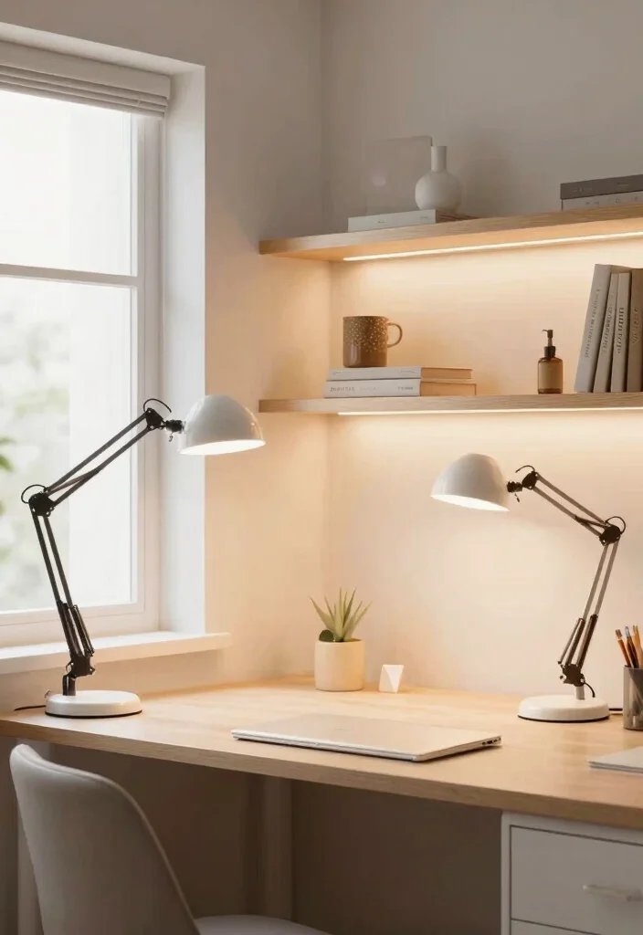 14 Home Office Ideas for Small Spaces 10. Smart Lighting Solutions 0