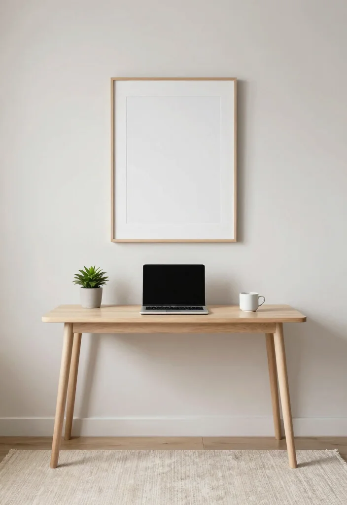 14 Home Office Ideas for Small Spaces 6. Minimalist Decor 0