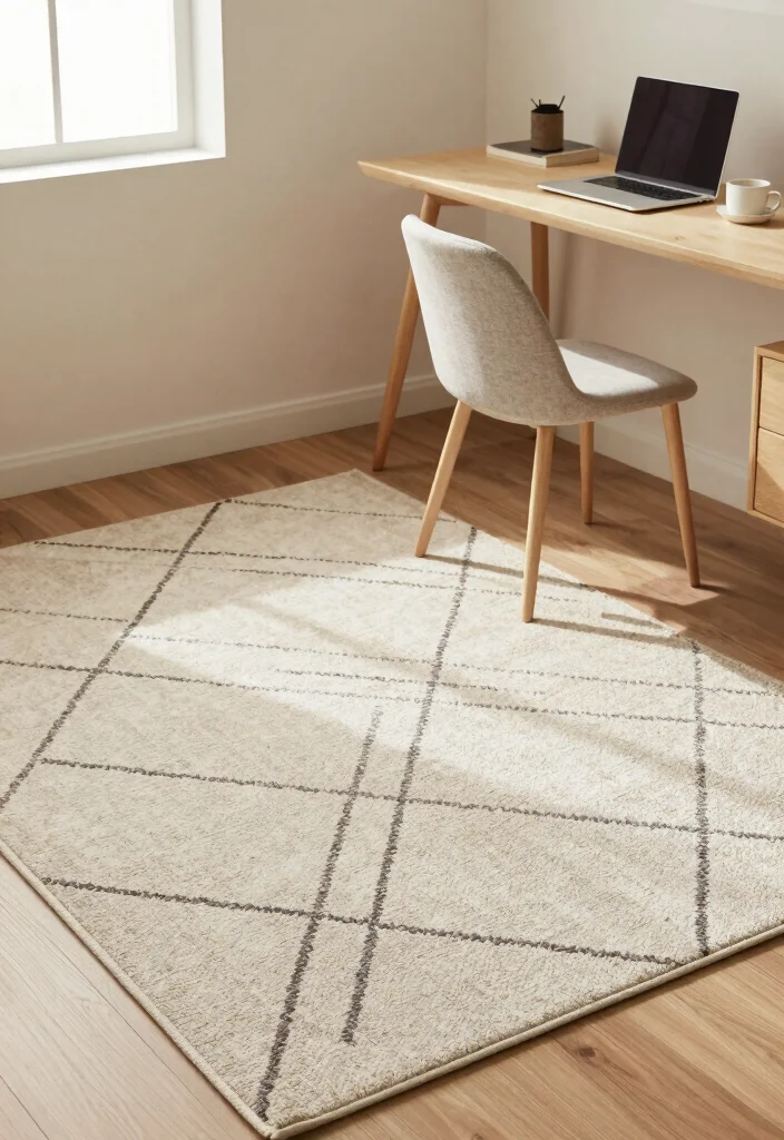 14 Home Office Ideas for Small Spaces 7. Rugs to Define Spaces 0