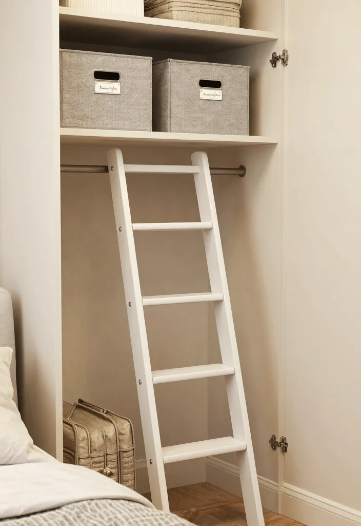 14 Ideas de Closet para Cuartos Pequeos Funcionales y Bonitos 8. Utiliza la Parte Superior del Closet 0