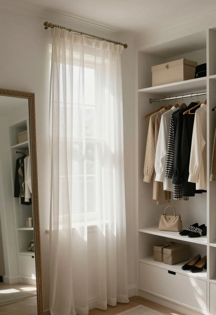 14 Master Closet Ideas for Calm and Organized Living 5. Natural Light Integration 0 1