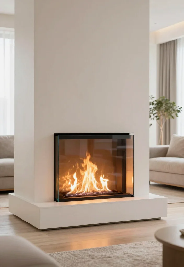 14 Modern Fireplace Ideas with Clean Architectural Lines 36 14 Modern Fireplace Ideas with Clean Architectural Lines 10. Transparent Fireplaces 0