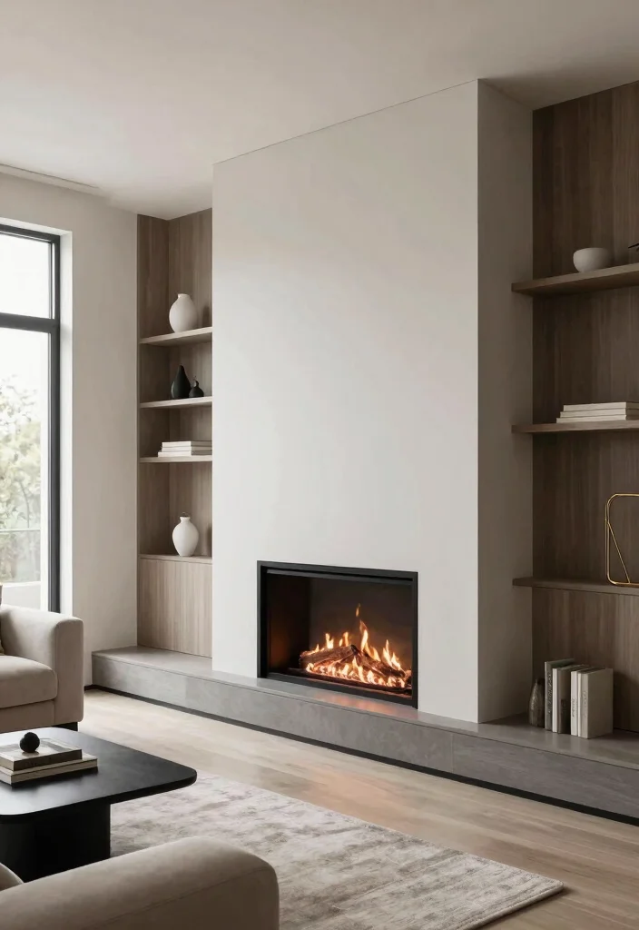14 Modern Fireplace Ideas with Clean Architectural Lines 47 14 Modern Fireplace Ideas with Clean Architectural Lines 11. Integrated Fireplaces 0