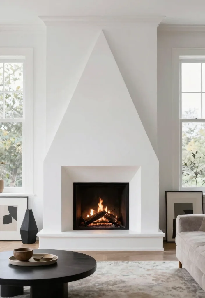 14 Modern Fireplace Ideas with Clean Architectural Lines 58 14 Modern Fireplace Ideas with Clean Architectural Lines 12. Geometric Fireplaces 0