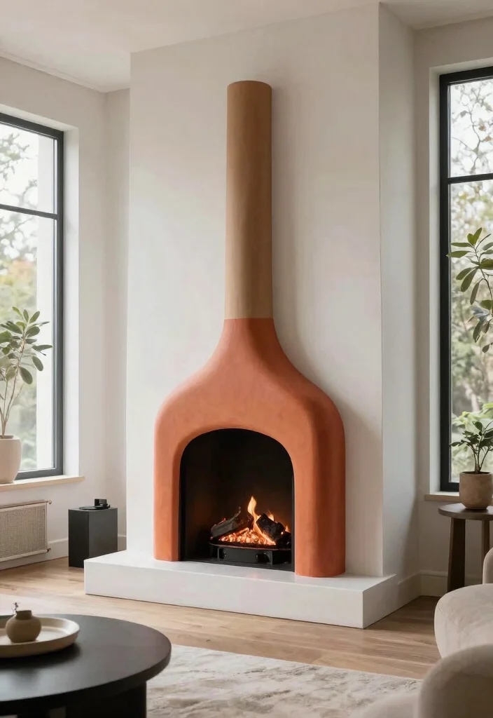 14 Modern Fireplace Ideas with Clean Architectural Lines 60 14 Modern Fireplace Ideas with Clean Architectural Lines 14. Artistic Fireplaces 0