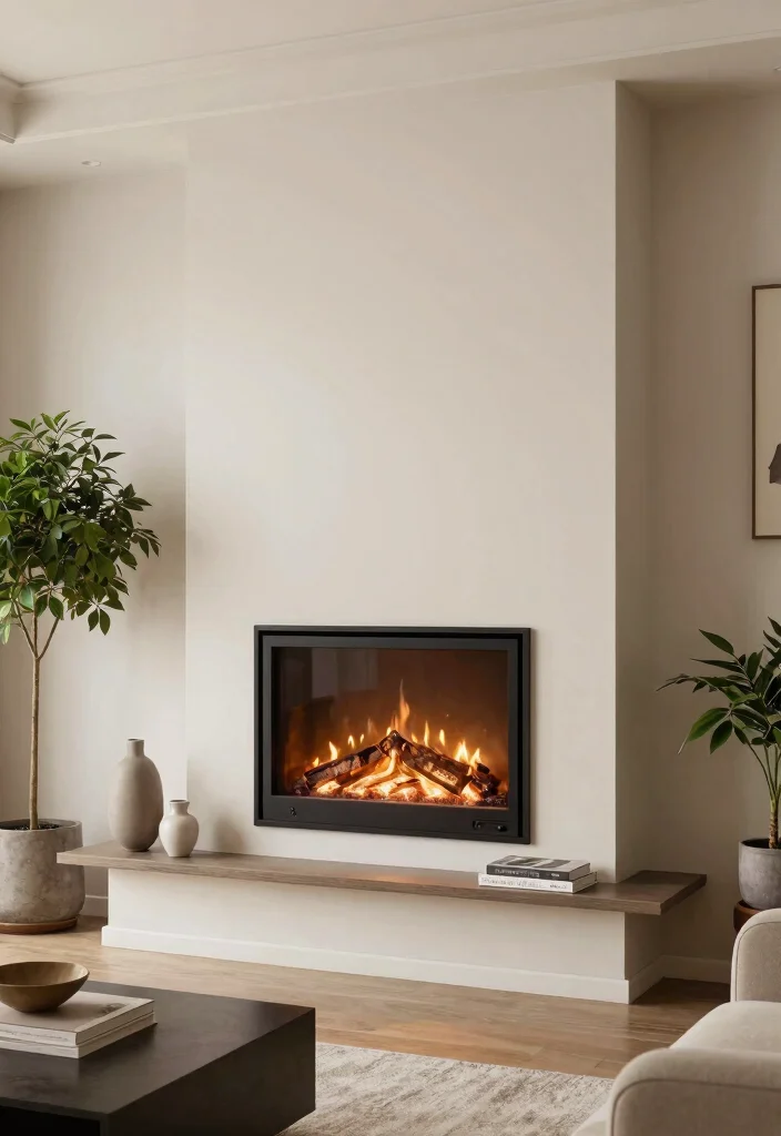 14 Modern Fireplace Ideas with Clean Architectural Lines 19 14 Modern Fireplace Ideas with Clean Architectural Lines 3. Minimalist Wall Mounted Fireplaces 0