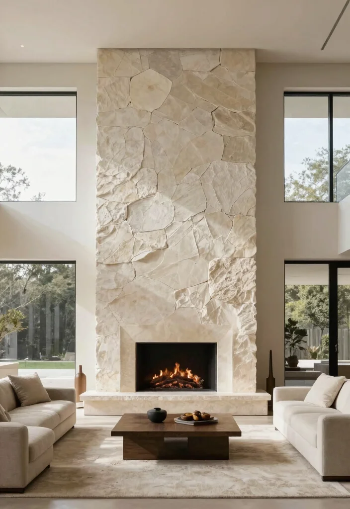 14 Modern Fireplace Ideas with Clean Architectural Lines 20 14 Modern Fireplace Ideas with Clean Architectural Lines 4. Floor to Ceiling Fireplaces 0