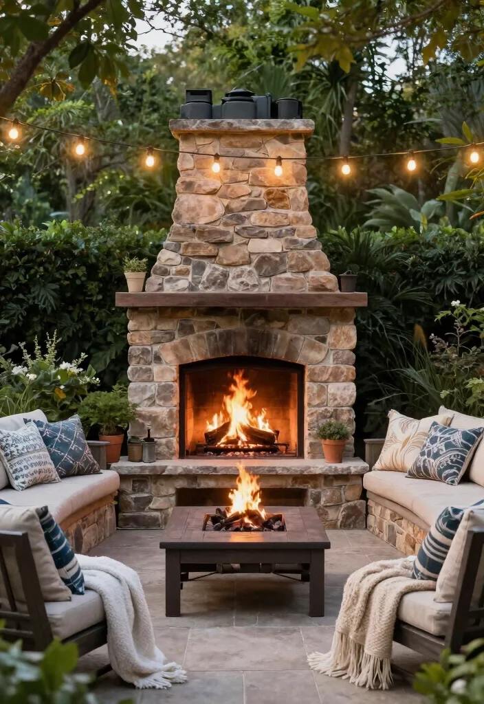 14 Modern Fireplace Ideas with Clean Architectural Lines 33 14 Modern Fireplace Ideas with Clean Architectural Lines 7. Outdoor Fireplaces 0