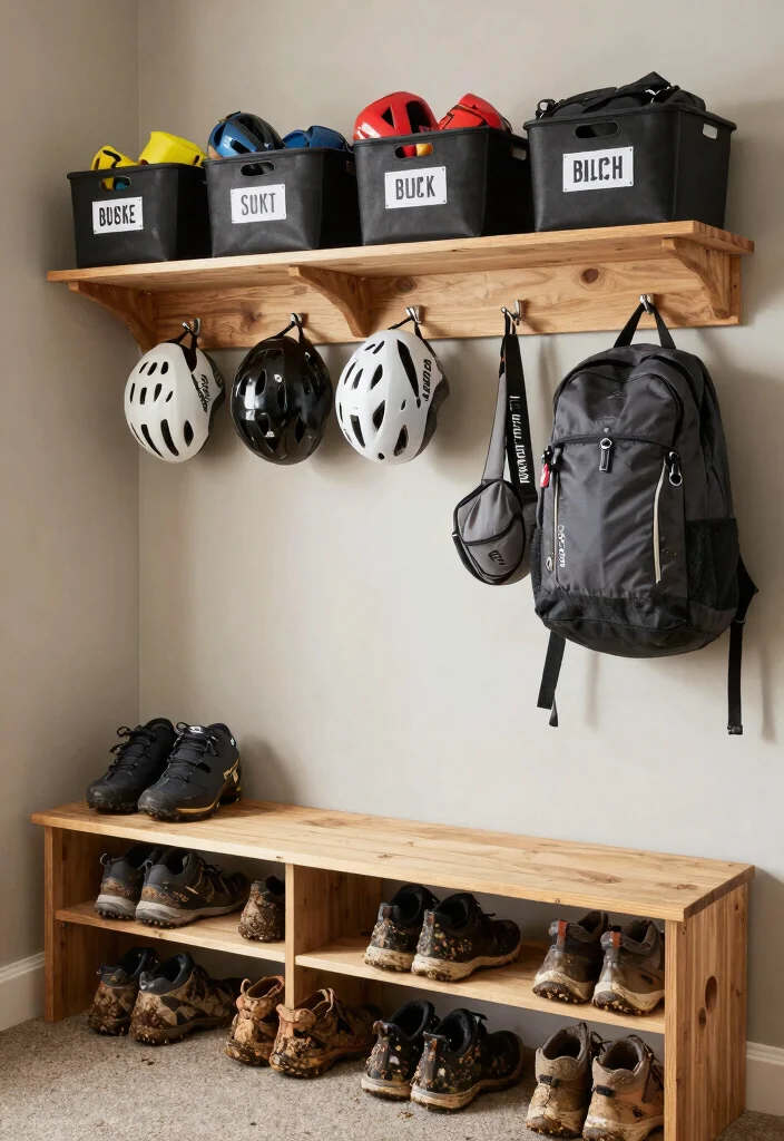 14 Mud Room Entryway Ideas That Stay Tidy 13. Outdoor Gear Organization 0
