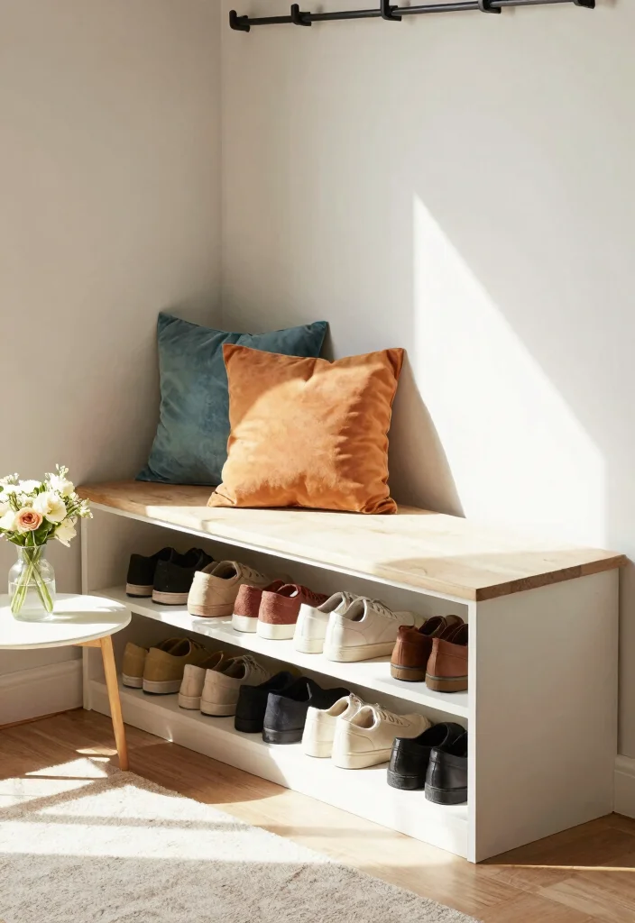 14 Mud Room Entryway Ideas That Stay Tidy 3. Multifunctional Furnishings 0