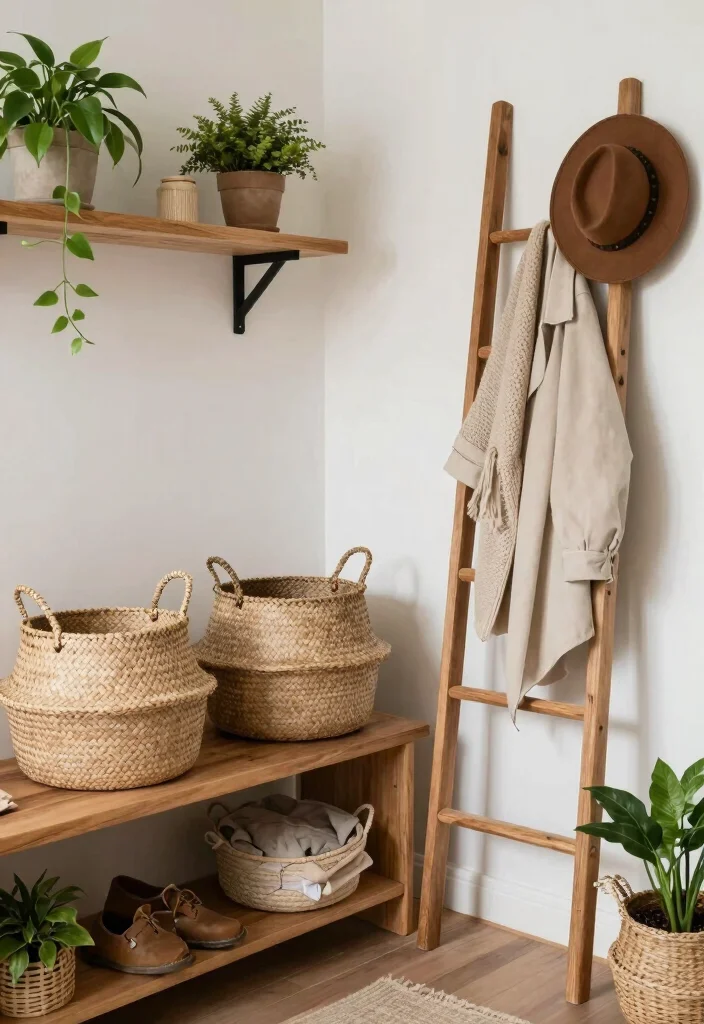 14 Mud Room Entryway Ideas That Stay Tidy 5. Sustainable Decor Choices 0