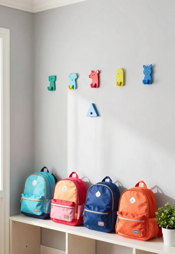 14 Mudroom Entryway Ideas for Busy Family Homes 1. Stylish Hooks for Every Family Member 0