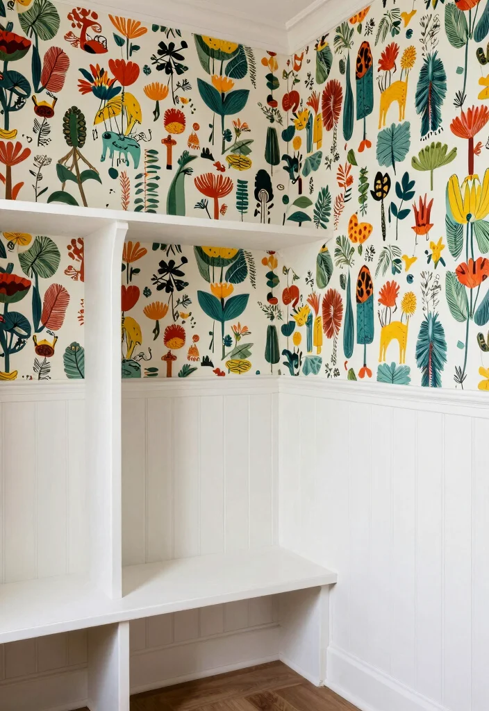 14 Mudroom Entryway Ideas for Busy Family Homes 12. Stylish Wall Treatments 0