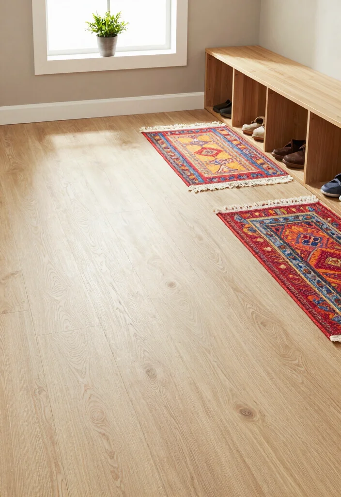 14 Mudroom Entryway Ideas for Busy Family Homes 3. Easy to Clean Flooring 0