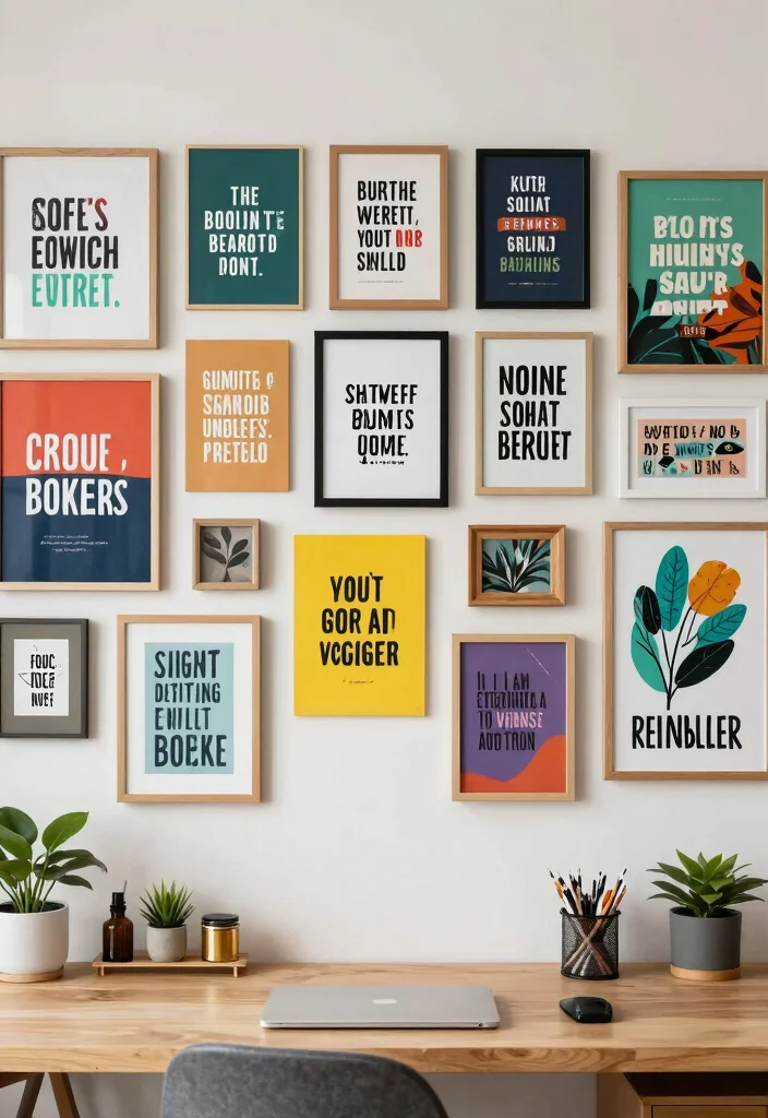 14 Office Decor Ideas to Boost Focus and Motivation 3. Motivational Wall Art 0