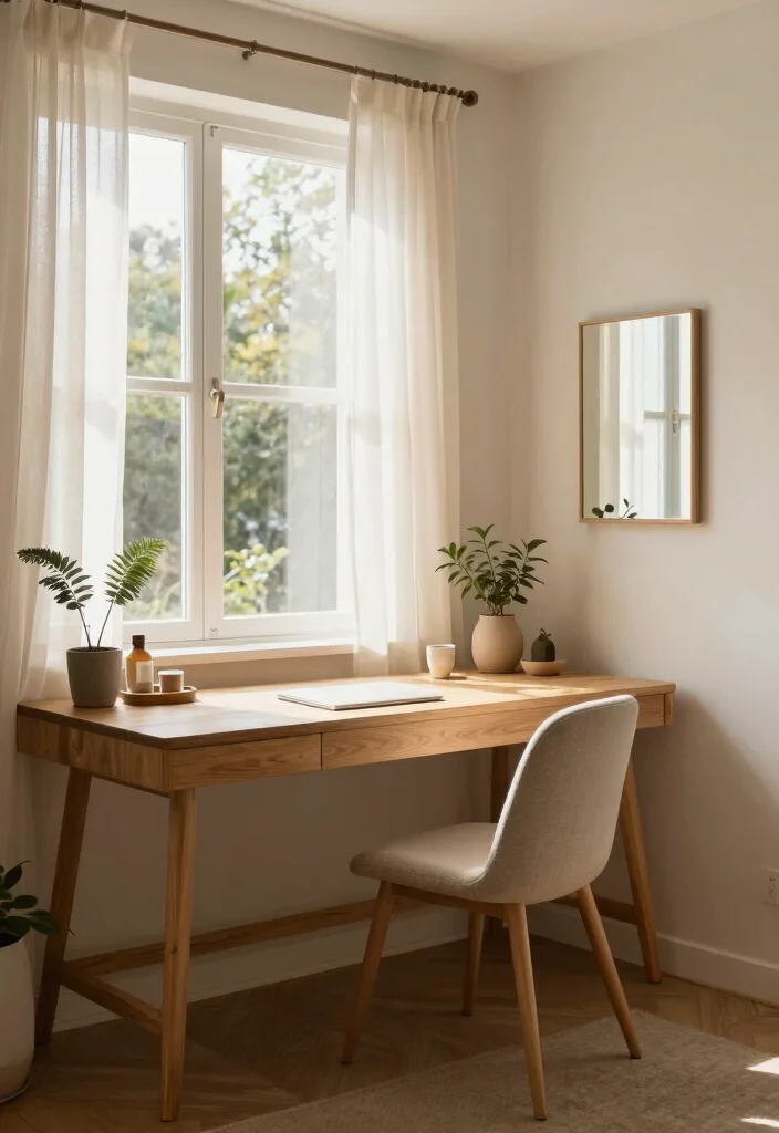 14 Office Decor Ideas to Boost Focus and Motivation 4. Natural Light Enhancements 0