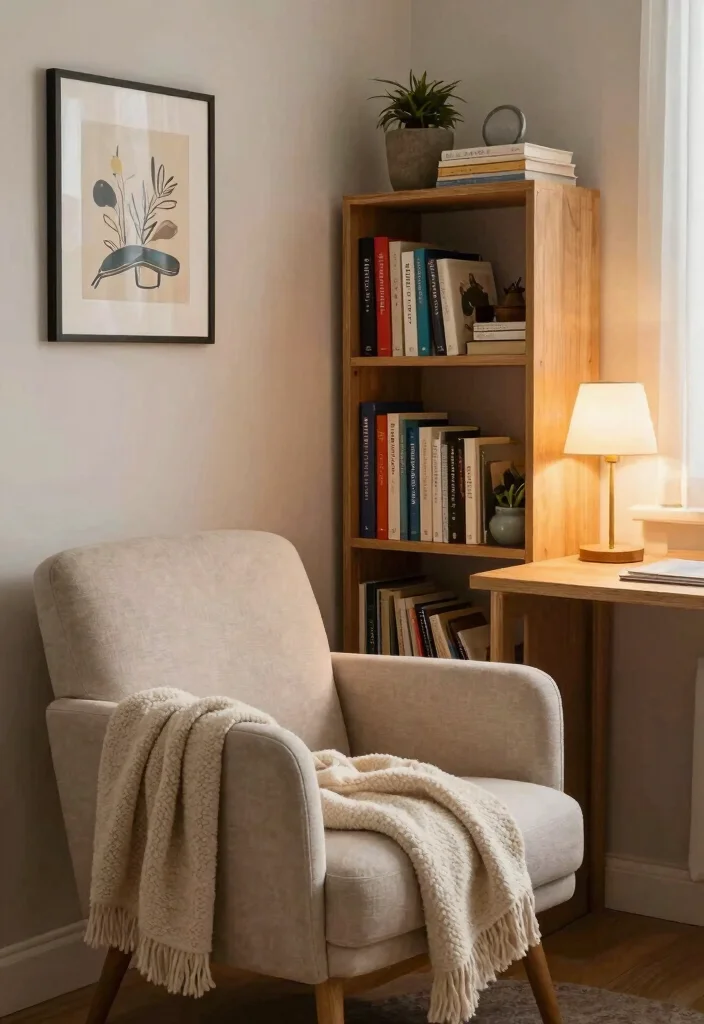 14 Office Decor Ideas to Boost Focus and Motivation 6. A Cozy Reading Nook 0