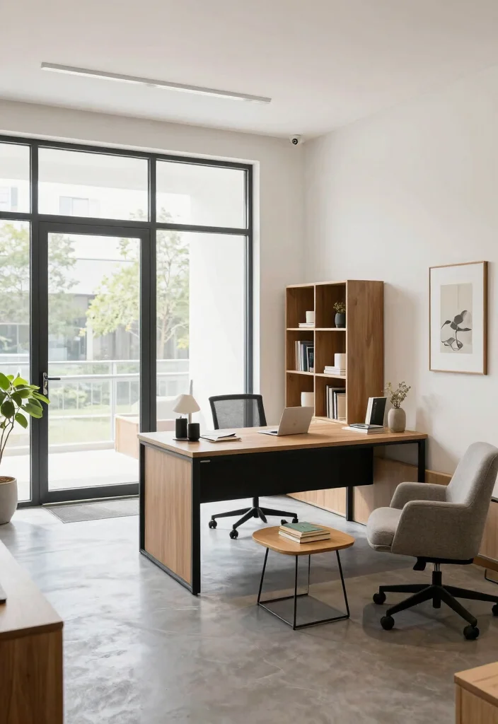 14 Office Decor Ideas to Boost Focus and Motivation 9. Functional Workspace Layout 0