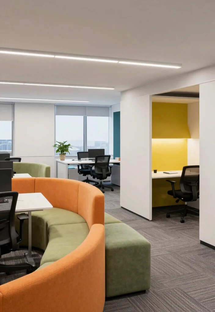 14 Office Decorating Ideas for Work Environments 11. Flexible Workspaces 0