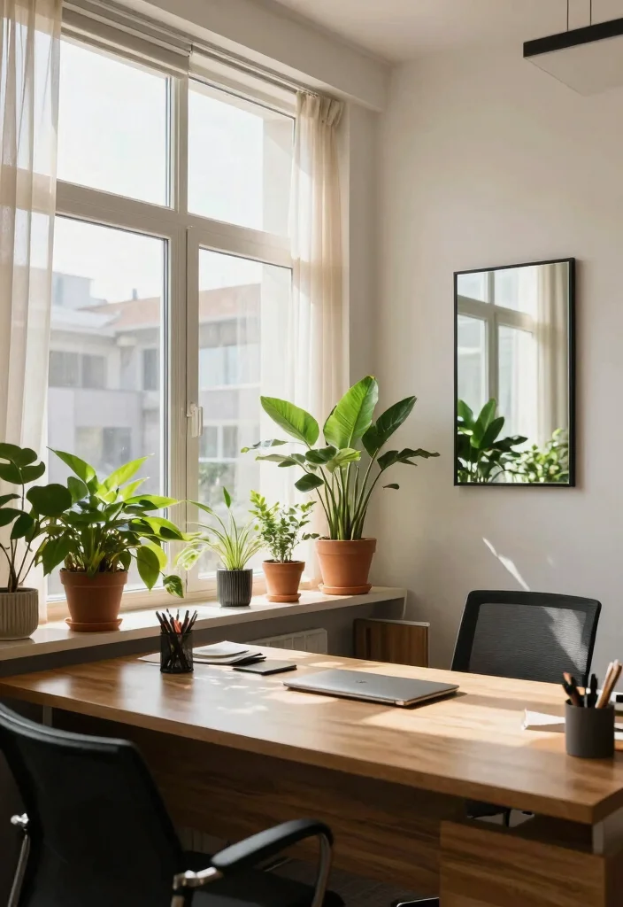 14 Office Decorating Ideas for Work Environments 6. Natural Light Maximization 0