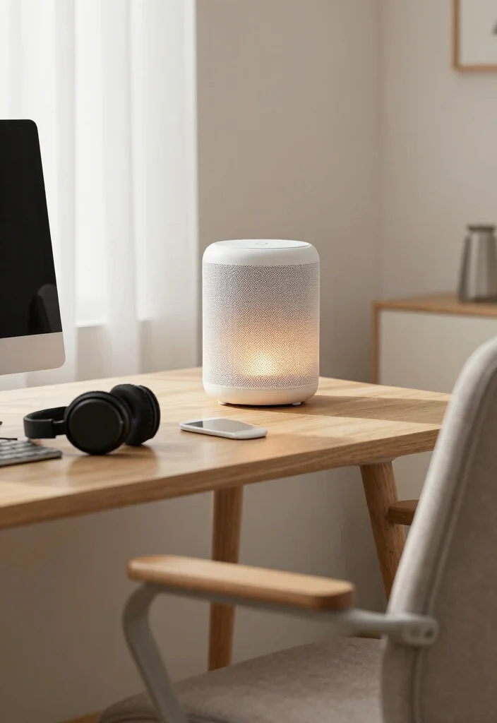 14 Office Decoration Ideas That Feel Calm 11. Use Sound to Enhance Calm 0