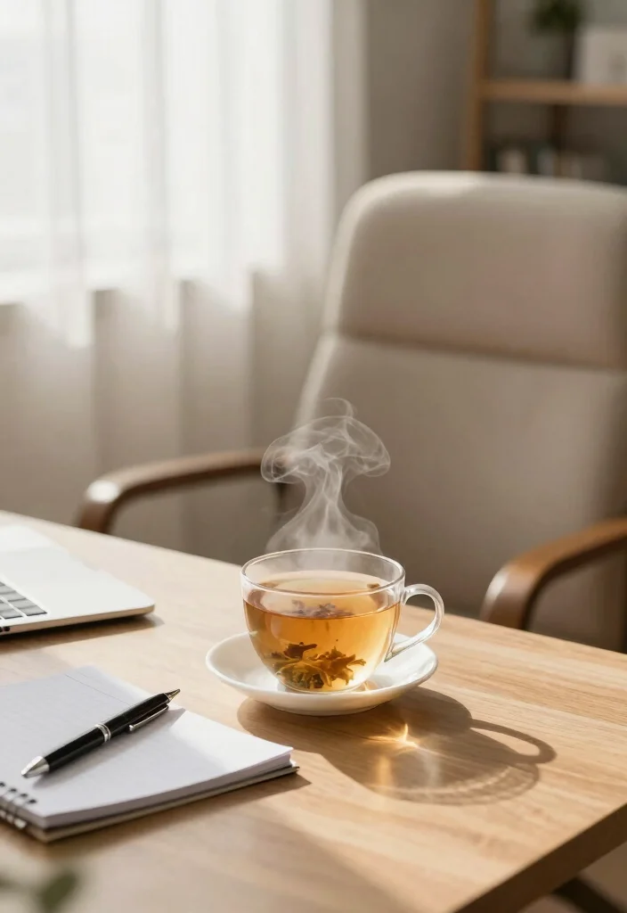 14 Office Decoration Ideas That Feel Calm 13. Maintain a Daily Ritual 0