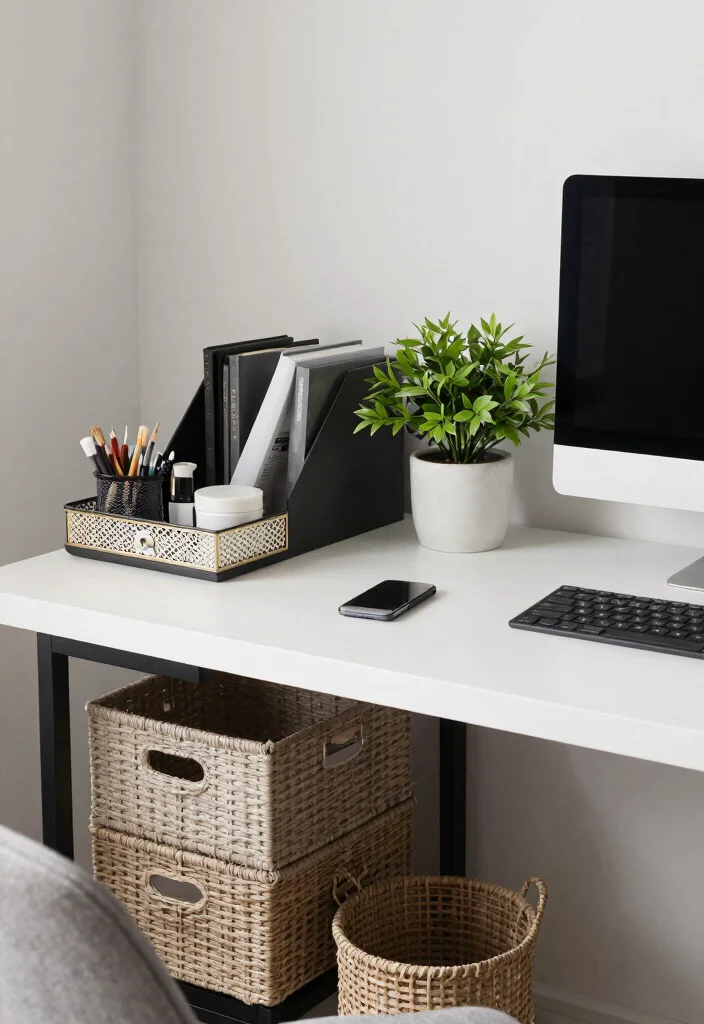 14 Office Ideas Home That Blend with Living Spaces 14. Smart Organization 0