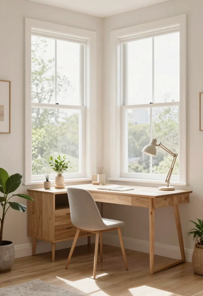 14 Office Ideas Home That Blend with Living Spaces 9. Light and Bright Spaces 0