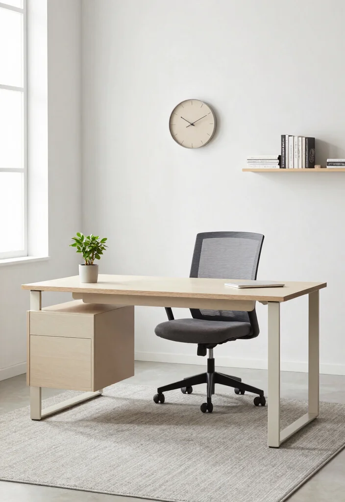 14 Office Ideas to Create a Productive Home Workspace 1. Embrace Neutral Tones 0