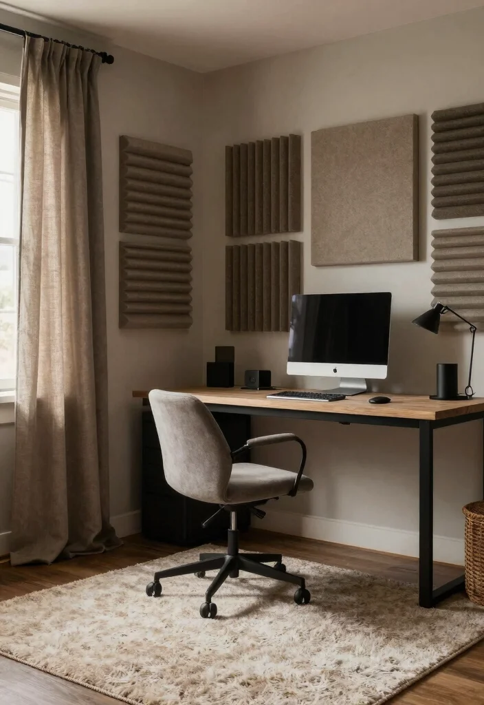 14 Office Ideas to Create a Productive Home Workspace 12. Acoustic Solutions 0