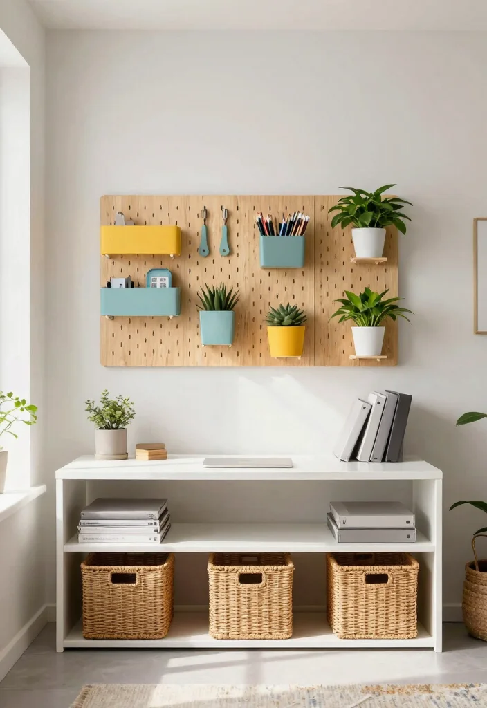 14 Office Ideas to Create a Productive Home Workspace 3. Clever Storage Solutions 0
