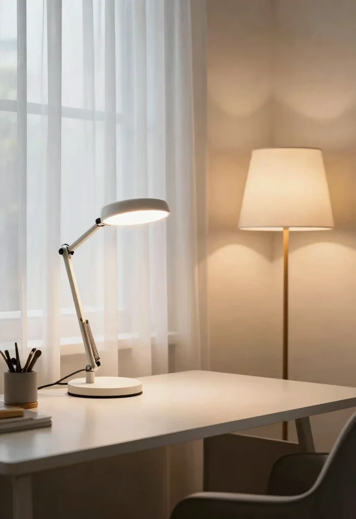 14 Office Ideas to Create a Productive Home Workspace 6. Smart Lighting Solutions 0