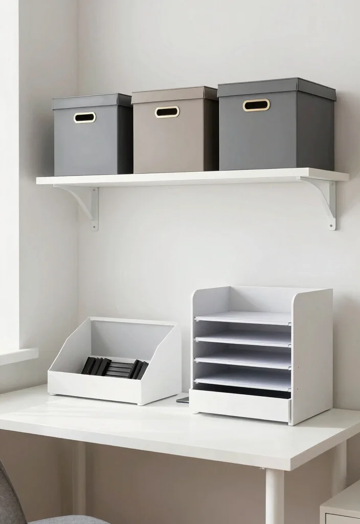 14 Office Setup Ideas Layout for Better Workflow 12. Smart Storage Solutions 0