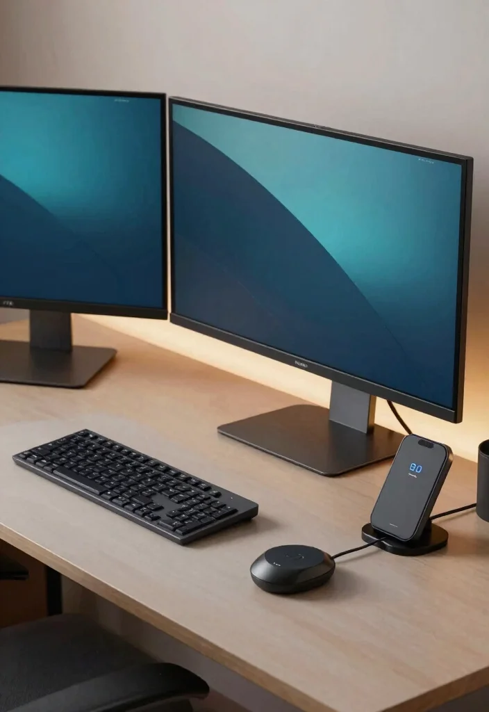 14 Office Setup Ideas Layout for Better Workflow 7. Tech Savvy Setup 0