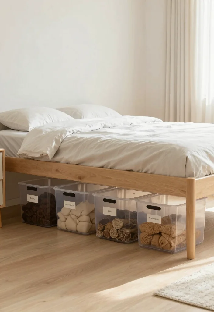 14 Open Closet Ideas for Modern and Airy Bedrooms 40 14 Open Closet Ideas for Modern and Airy Bedrooms 10. Under Bed Storage for a Neat Finish 0