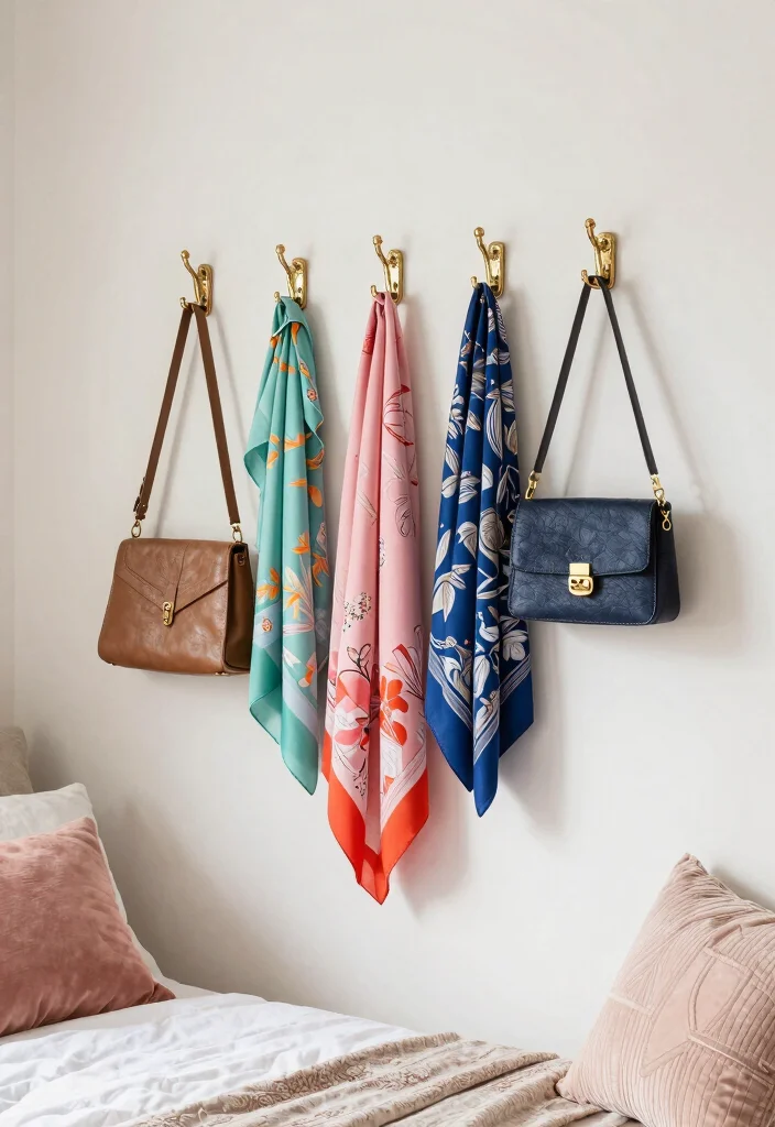 14 Open Closet Ideas for Modern and Airy Bedrooms 51 14 Open Closet Ideas for Modern and Airy Bedrooms 11. Decorative Hooks for Accessories 0