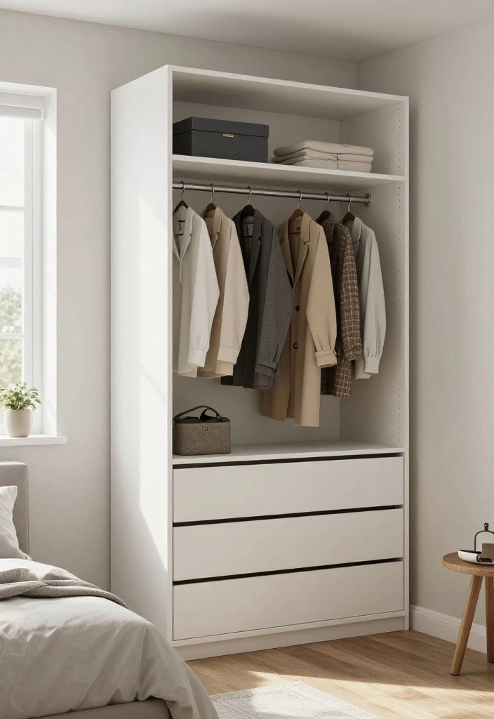 14 Open Closet Ideas for Modern and Airy Bedrooms 25 14 Open Closet Ideas for Modern and Airy Bedrooms 5. Modular Closet Systems 0