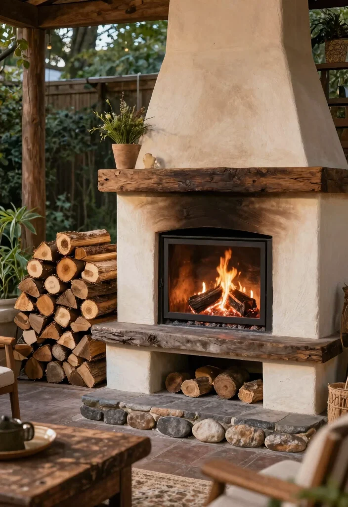 14 Outdoor Fireplace Ideas for Backyard Gatherings 8. Biodegradable Fire Logs 0