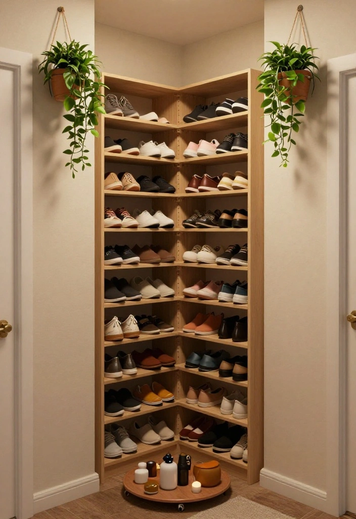 14 Small Walkin Closet Ideas for Tight and Narrow Layouts 5. Utilize Corner Spaces 0