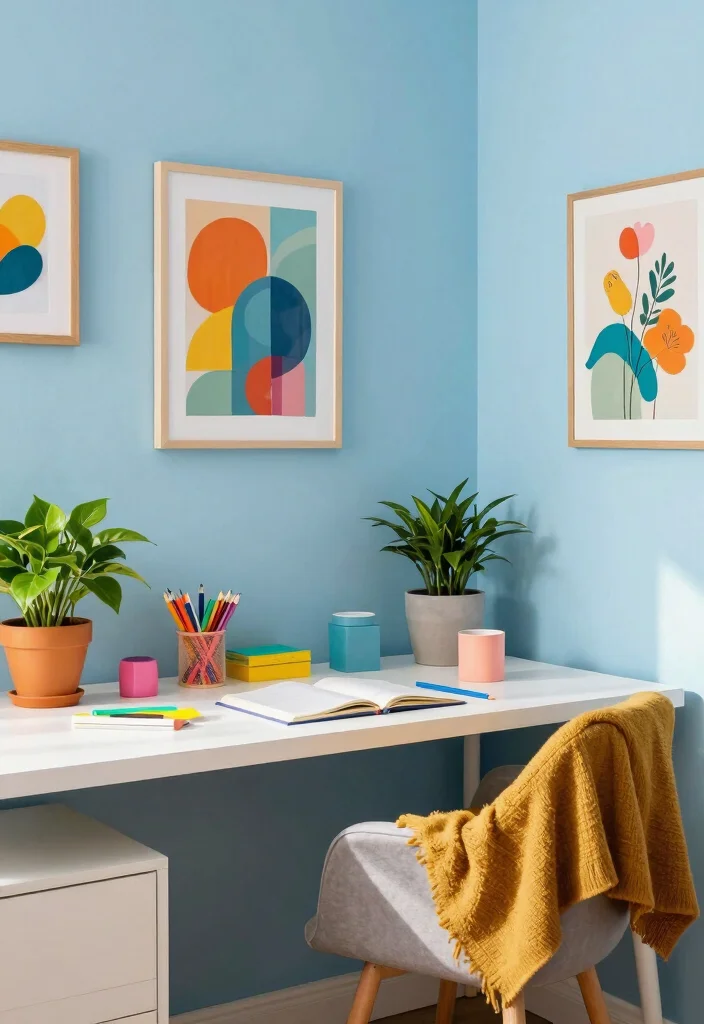 16 Home Office Ideas for Comfortable Everyday Work 7. Color Psychology 0