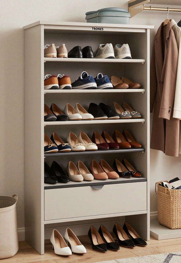 16 IKEA Closet Ideas for Affordable Custom Storage 26 16 IKEA Closet Ideas for Affordable Custom Storage 6. Stylish Shoe Storage Solutions 0