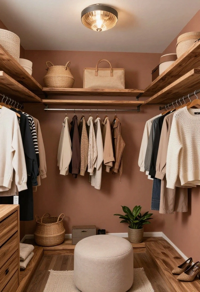 16 Master Walk In Closet Ideas with Luxury Layouts 1. Elegant Earth Tones 0 1
