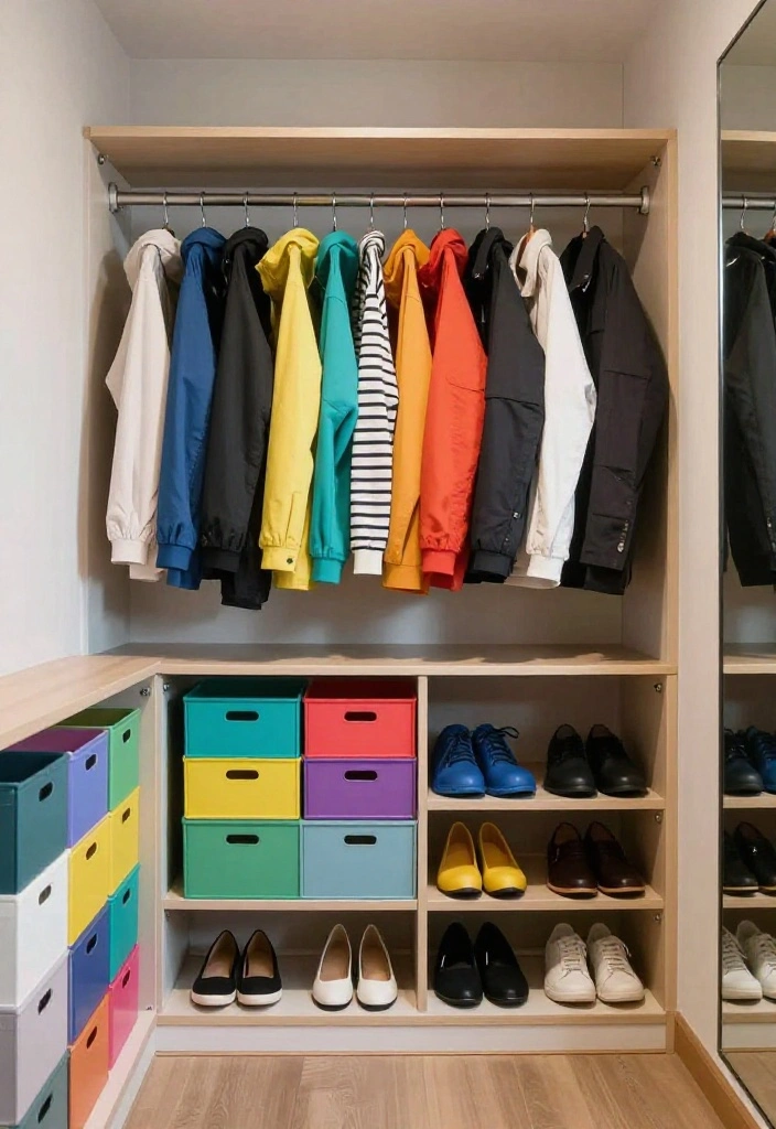 16 Master Walk In Closet Ideas with Luxury Layouts 12. Color Coded Organization 0 1