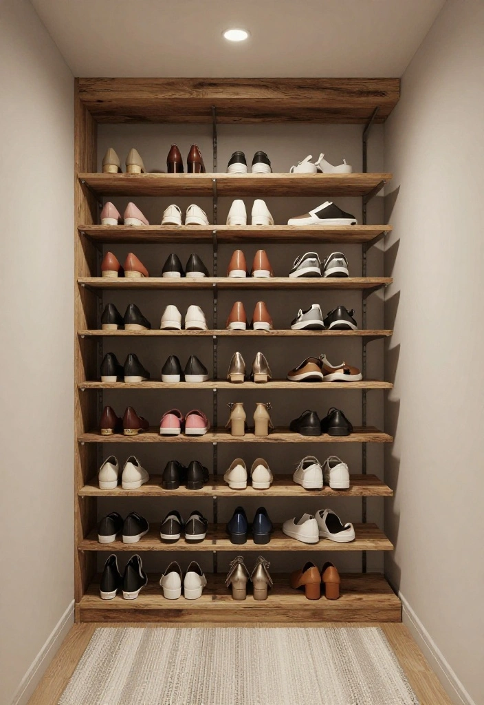 16 Small Walk In Closet Ideas That Maximize Every Inch 4 16 Small Walk In Closet Ideas That Maximize Every Inch 4. Vertical Shoe Storage 0